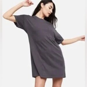 Mate The Label Charcoal Grey Tencel Sleep Dress Size Small